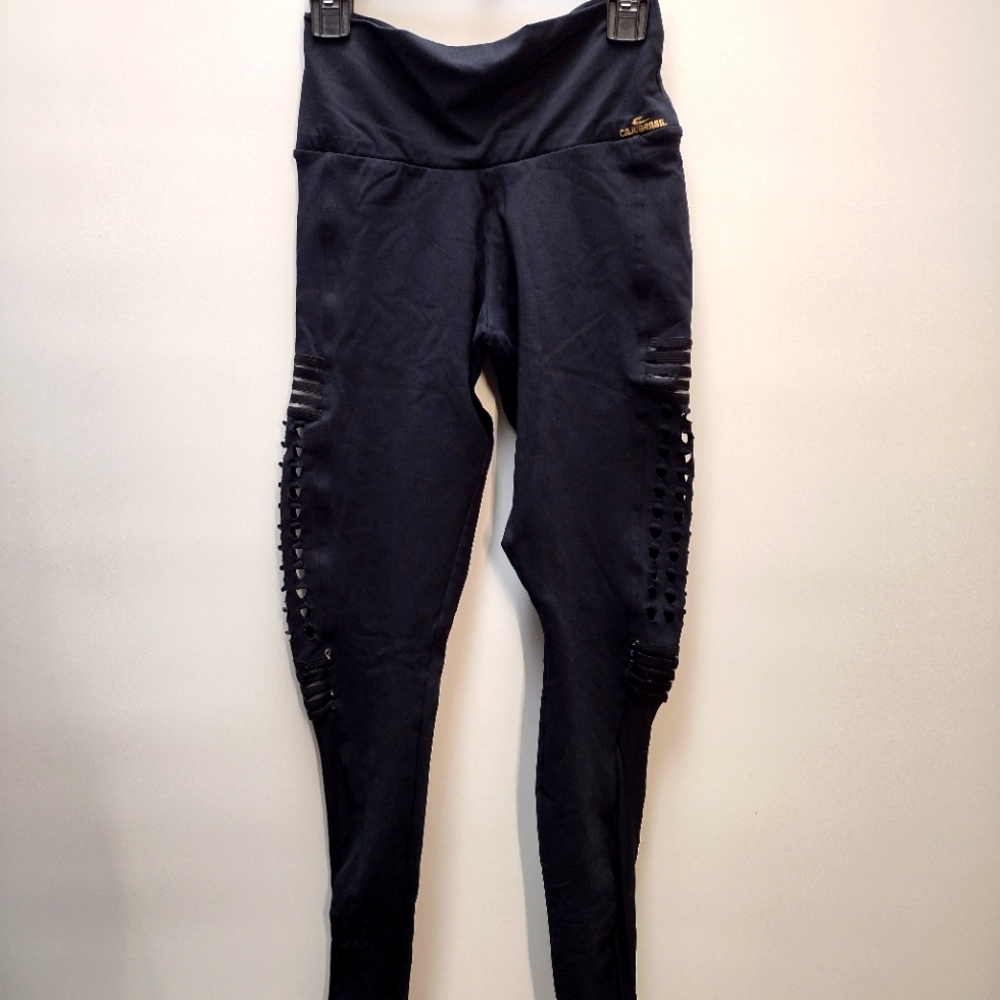 Cajubrasil leggings‎ laser cutout supra lycra fabric leggings Brazilian size 2